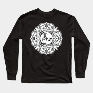 The letter "W" of American Sign Language - Gift Long Sleeve T-Shirt